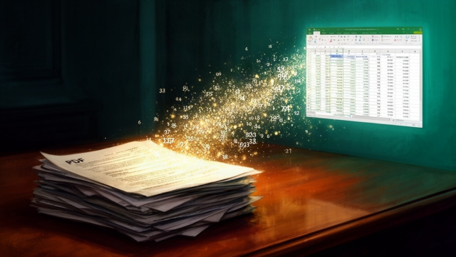 Извлечь таблицу из PDF в Excel